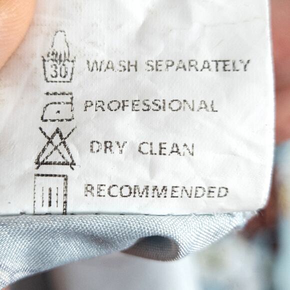 Misslook Maxi Dress Floral Blue Button Down Size XL Cottagecore - Picture 11 of 12